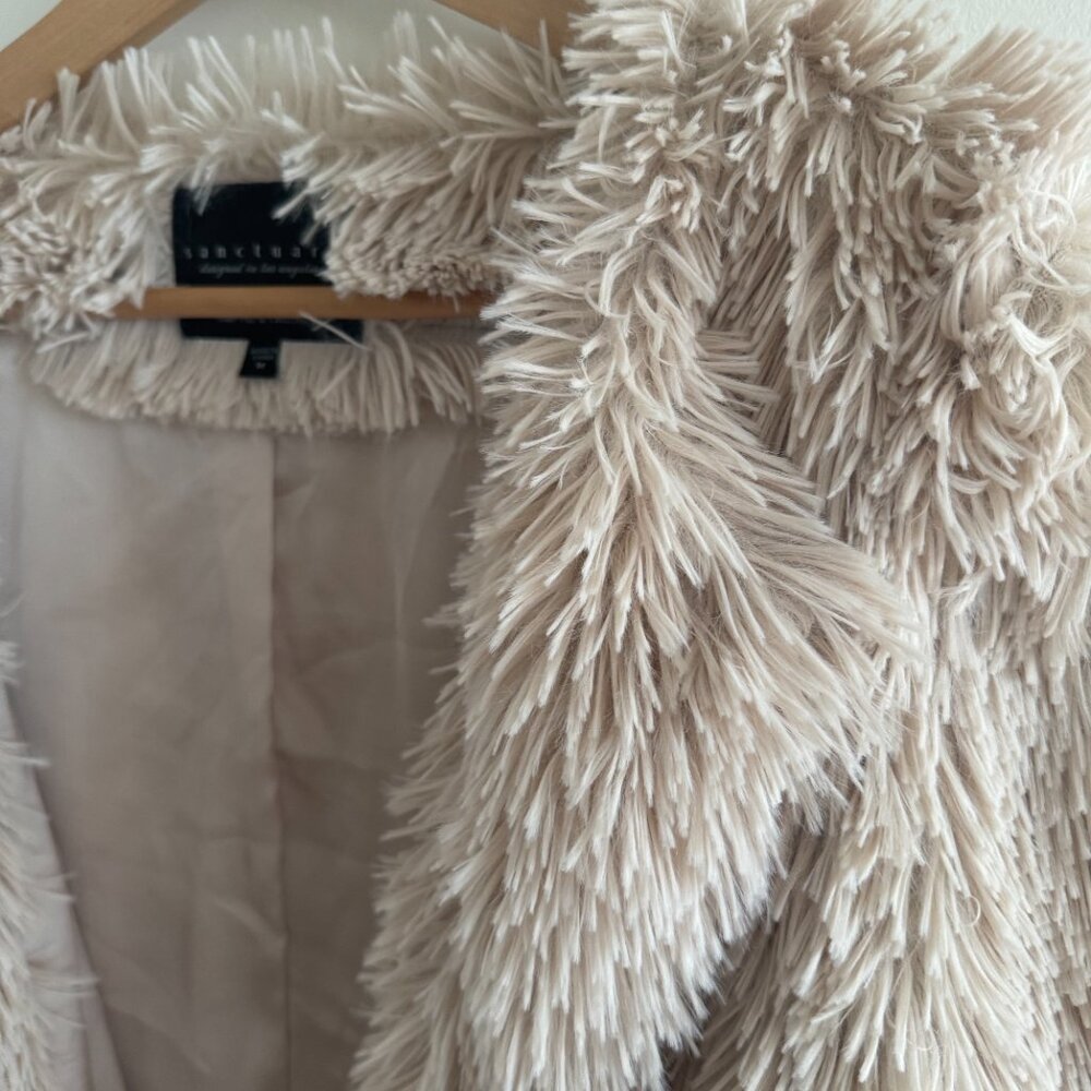 Sanctuary Faux Fur Blazer Jacket (M) - Picture 4 of 7